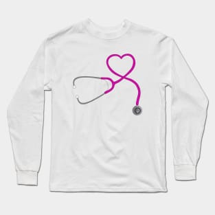 Stethoscope Heart Long Sleeve T-Shirt